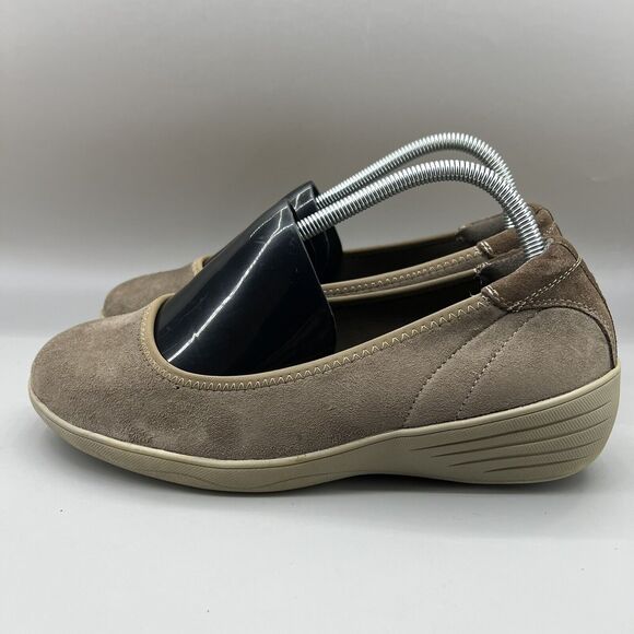 Skechers Taupe Kiss Lounge Women's Size 9.5 Shoes Brown Low Top Slip-On Sneakers - Picture 3 of 8